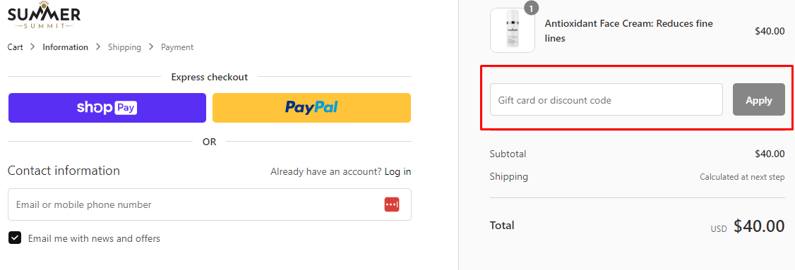 How do I use my Summer Summit discount code?