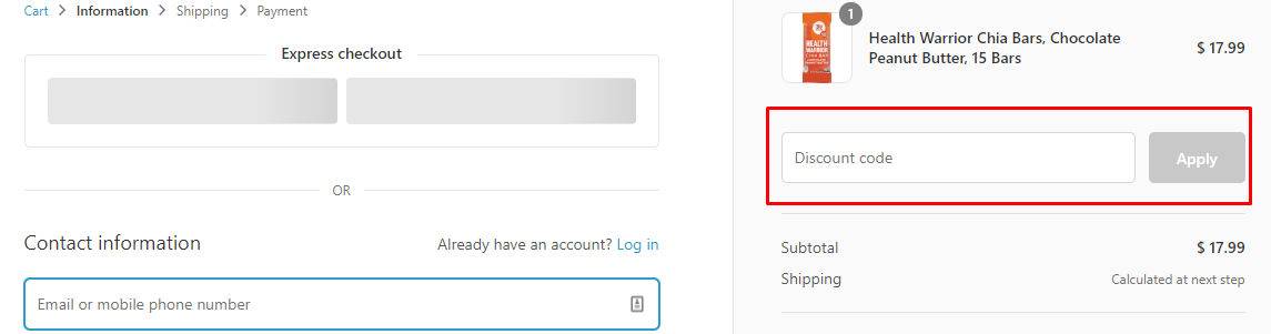 How do I use my Health Warrior coupon code?