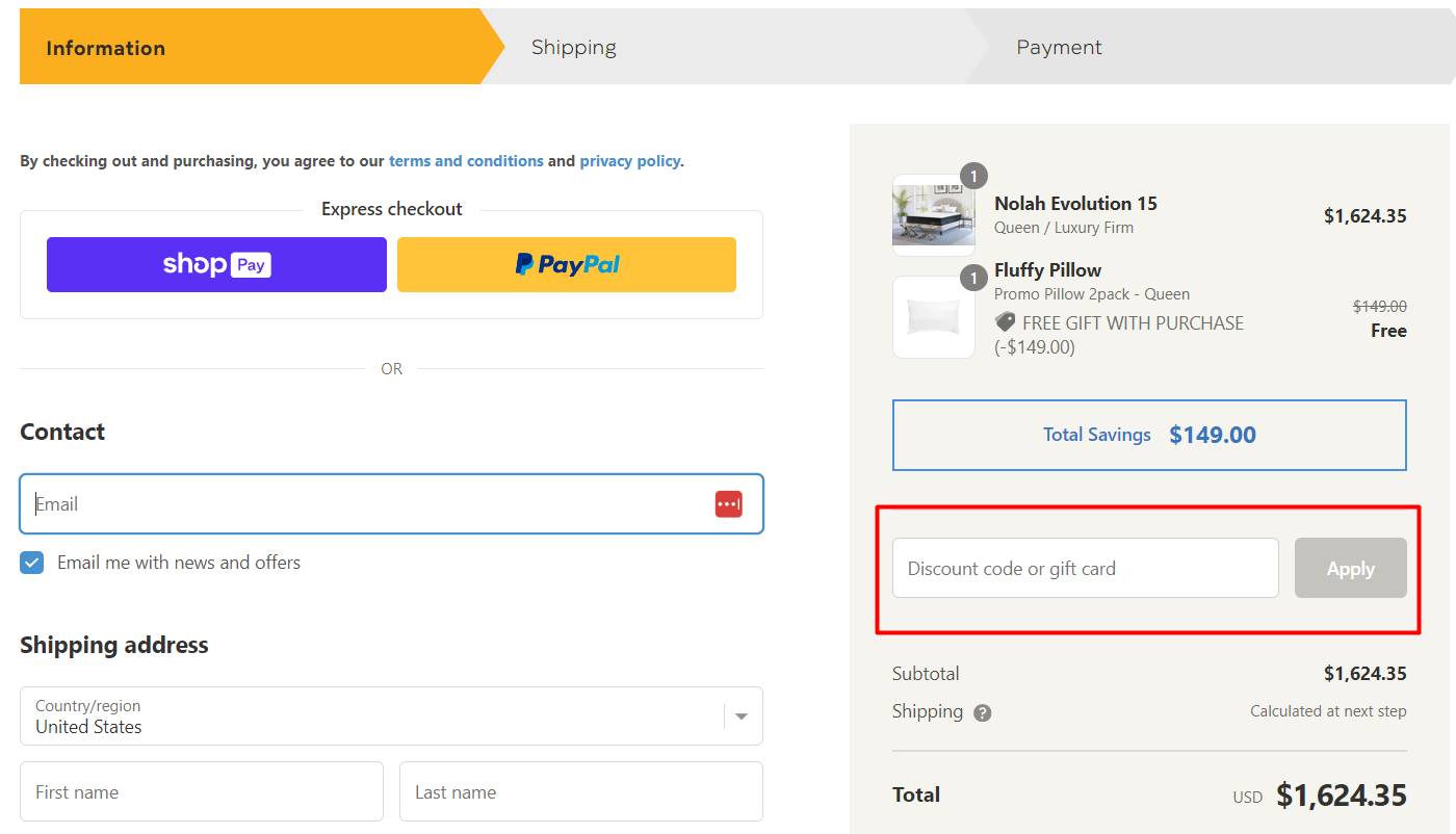 How do I use my Nolah Sleep coupon code?