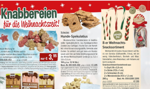 Teilbild vom Schecker Online Katalog, das sich auf Hundebedarf spezialisiert