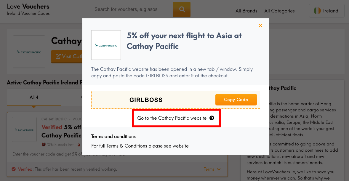 Cathay Pacific Discount Code & Promo Codes March 2024