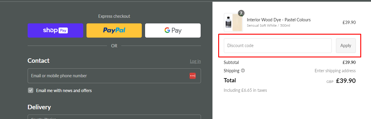 How do I use my Littlefair's discount code?