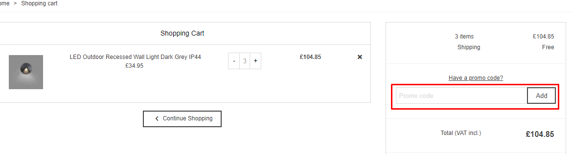 How do I use my Net Lighting promo code?