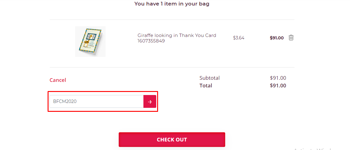 How do I use my Cards for Causes discount code?