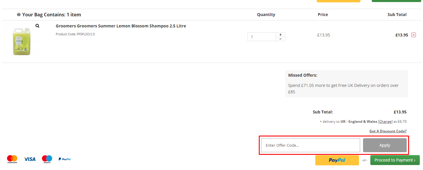 How do I use my Groomers discount code?