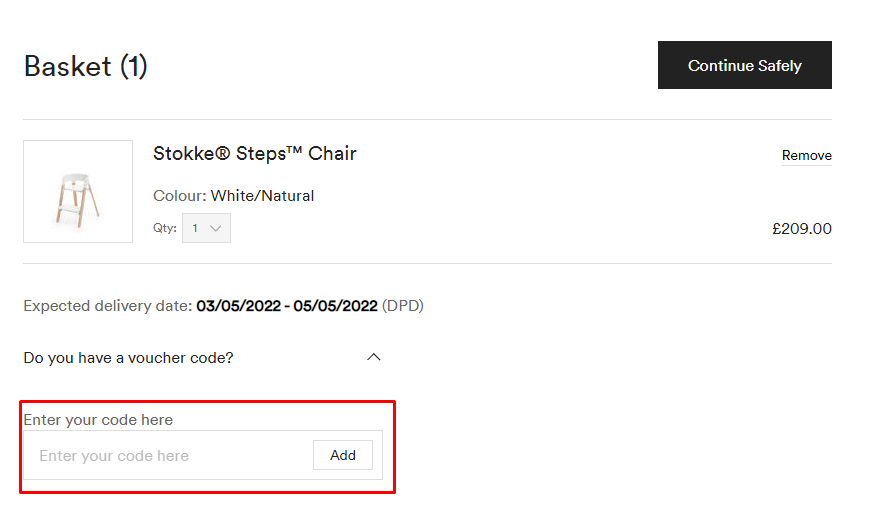 How do I use my STOKKE discount code?