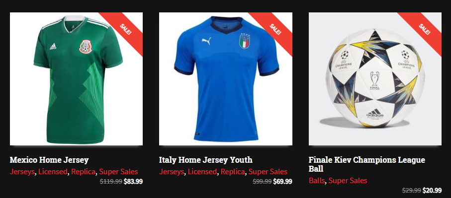 The Football Factory Sales