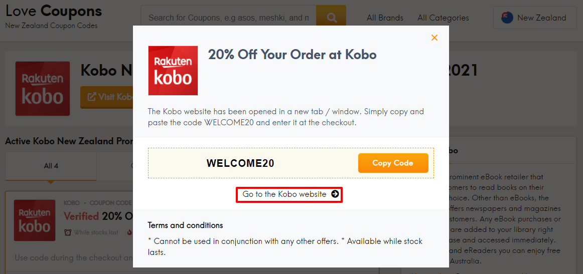 Kobo Offer NZ
