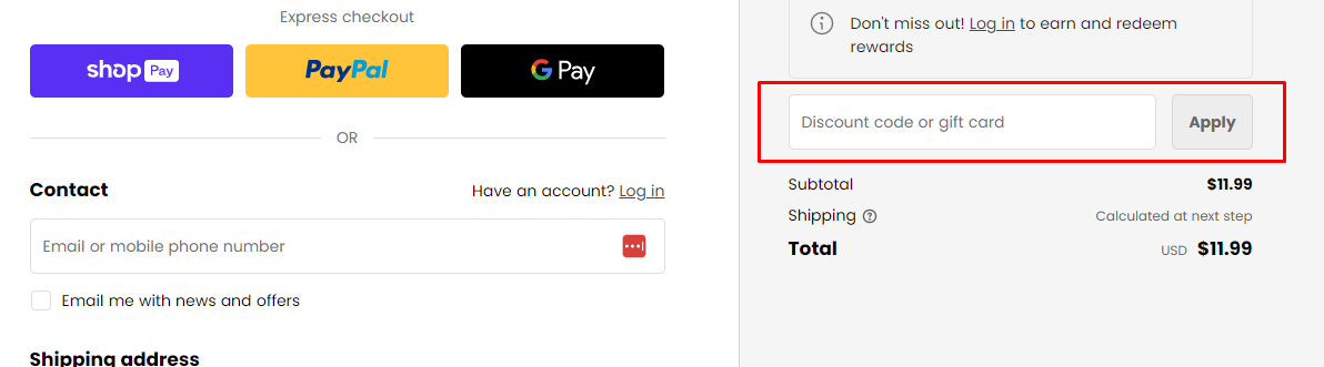 How do I use my JOAH discount code?