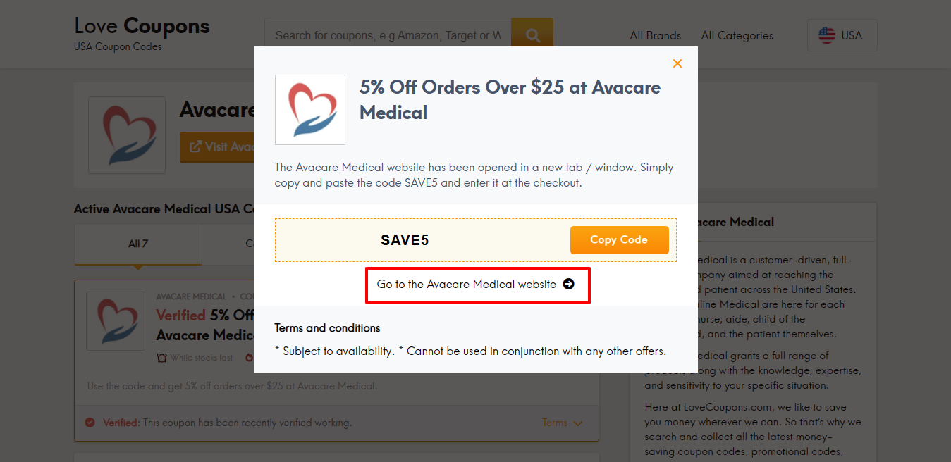 Avacare Medical website