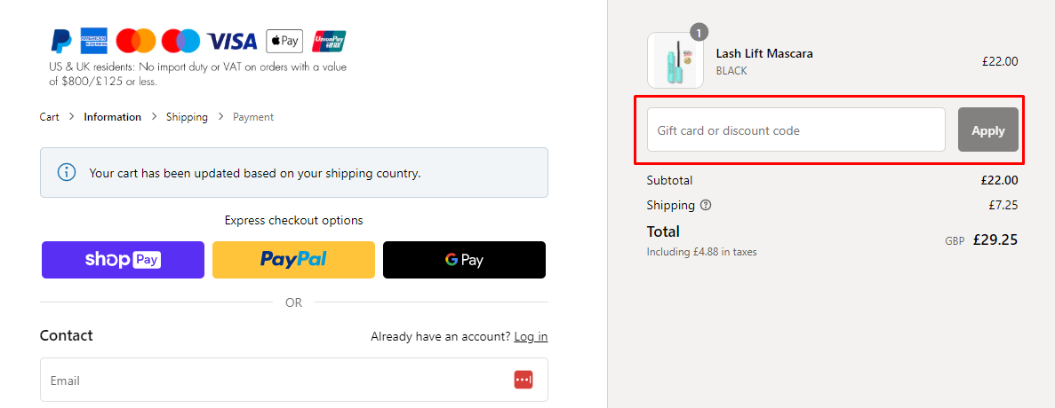 How do I use my SWEED discount code?