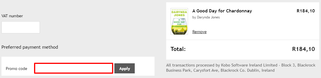 Kobo Promo Code ZA