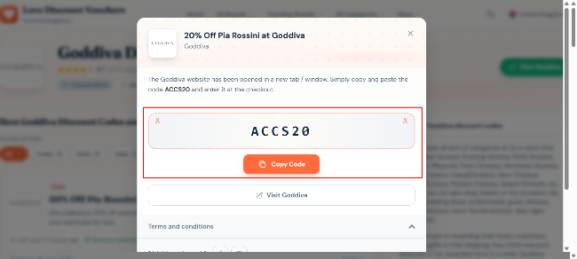 revealed 20% off discount voucher code to copy