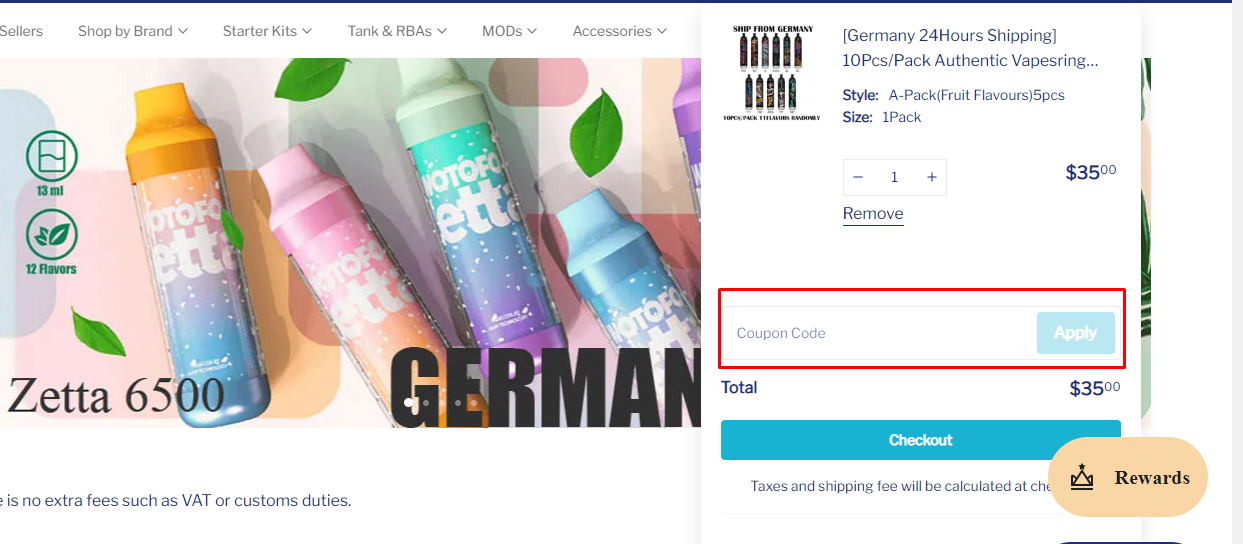How do I use my cigbest coupon code?