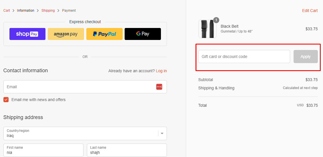 How do I use my SlideBelts discount code?