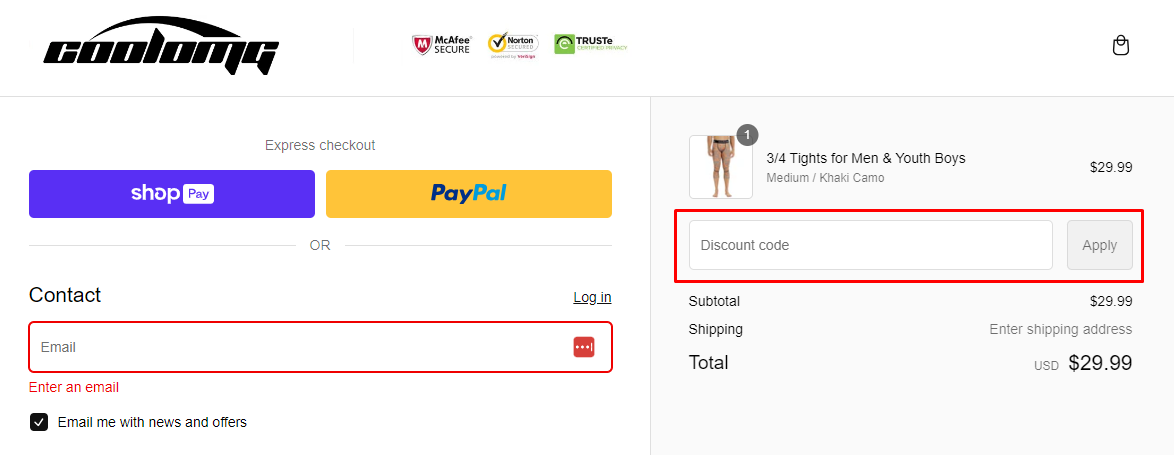 How do I use my Coolomg discount code?