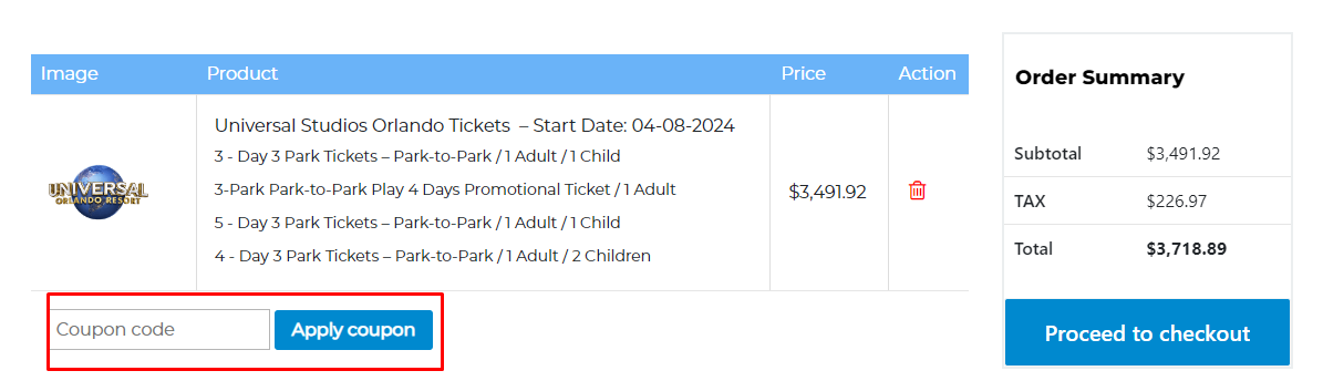 How do I use my The Park Prodigy coupon code?