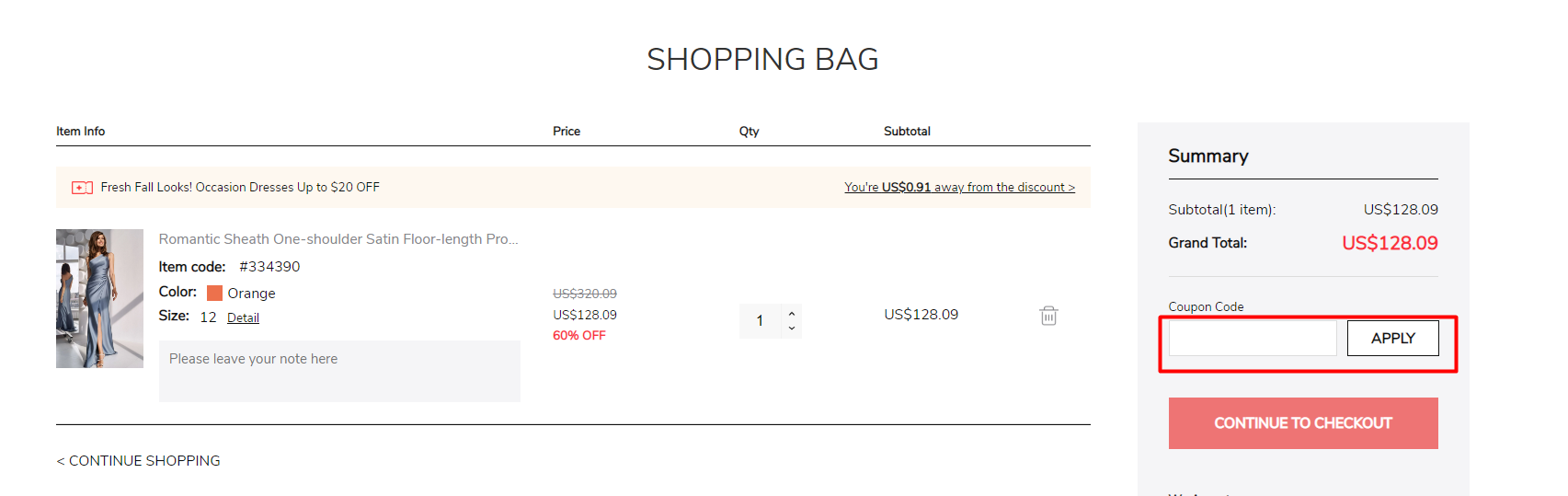 How do I use my DressAfford coupon code?