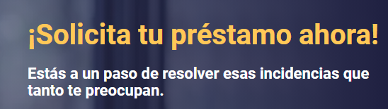 imagen de la web de creditozen de color azul y letras amarillas
