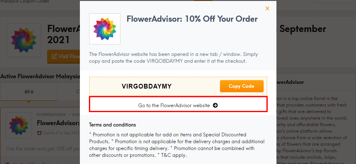 Flower advisor coup my
