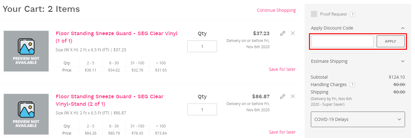 How do I use my Best Of Signs discount code?