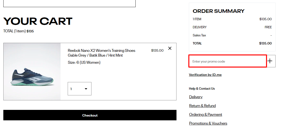 Reebok Promo Code