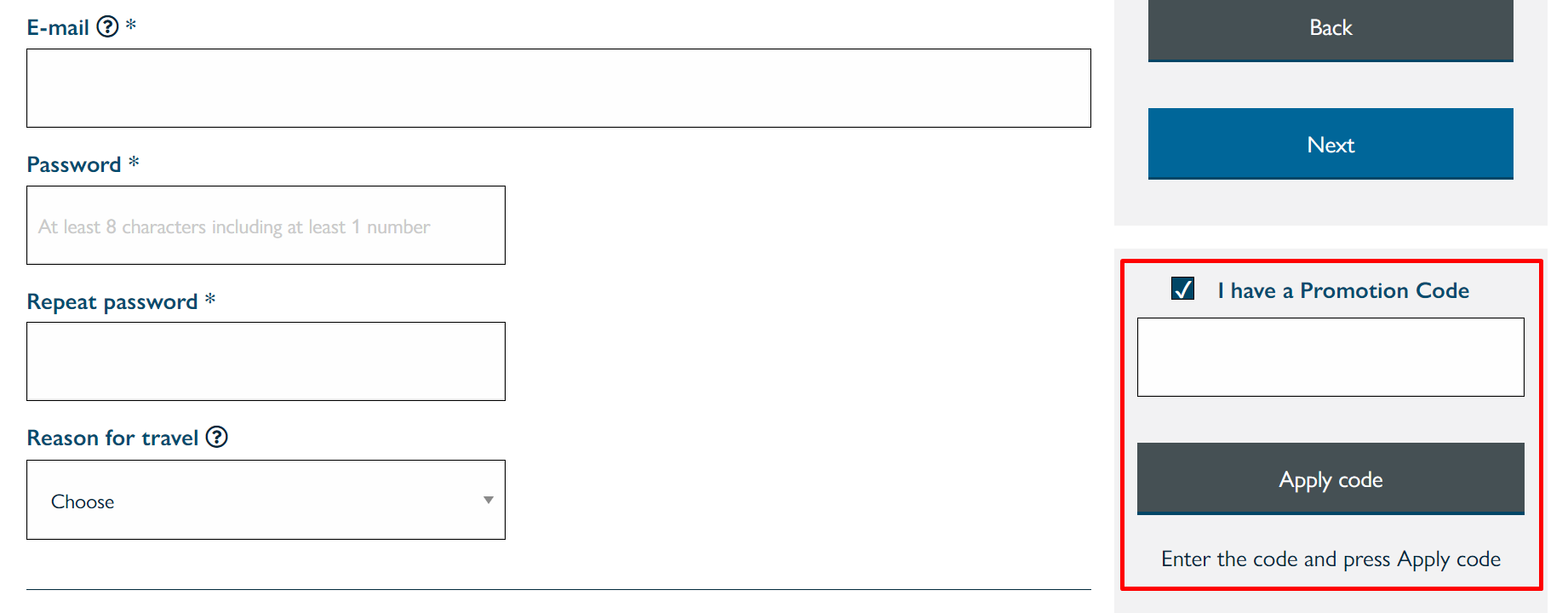 How do I use my Wightlink promotion code?