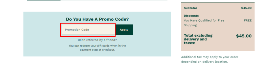 Promotion Code