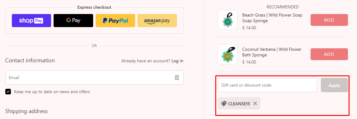 How do I use my Spongelle discount code?