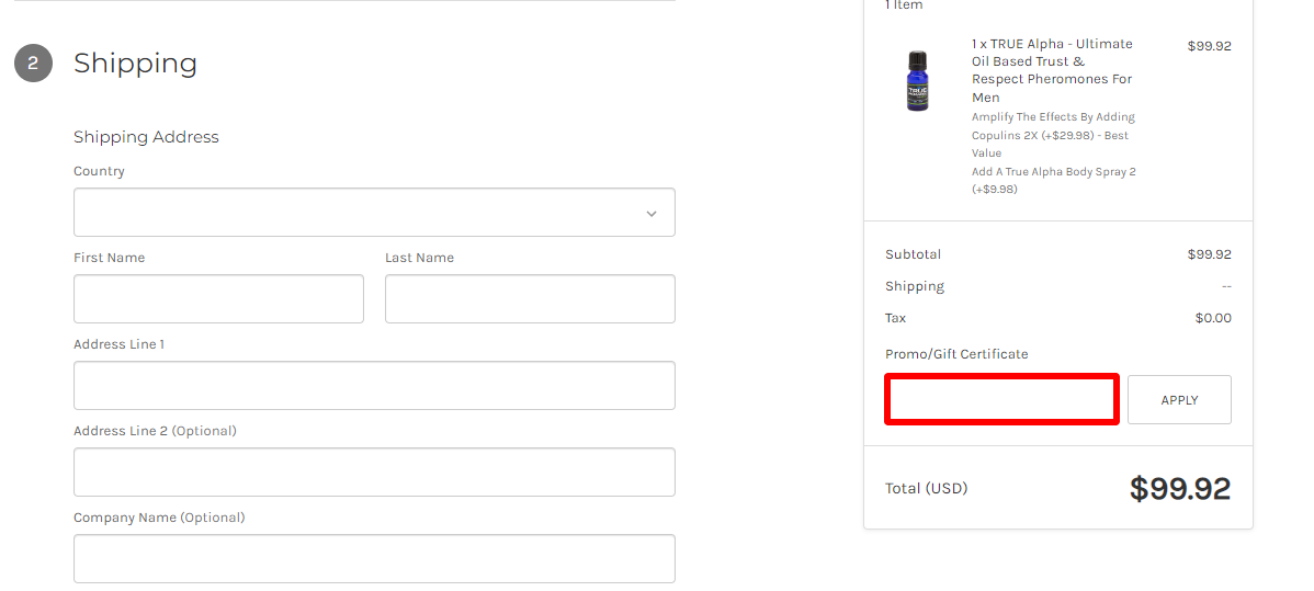 How Do I Use My True Pheromones Promo Code?
