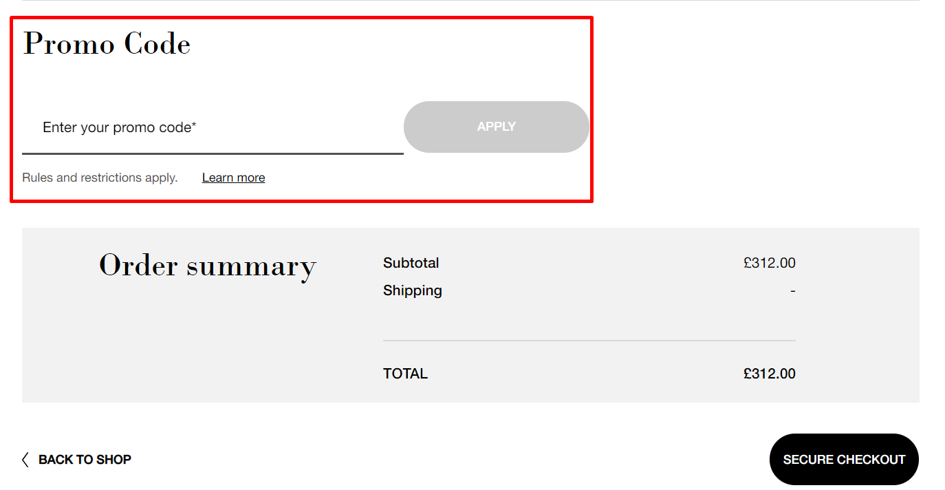 How do I use my Helena Rubinstein promo code?