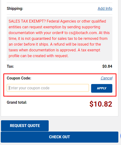 Botach Promo Codes January 2021