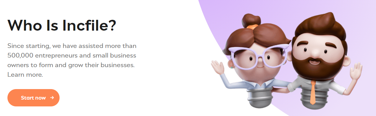 About Incfile Homepage