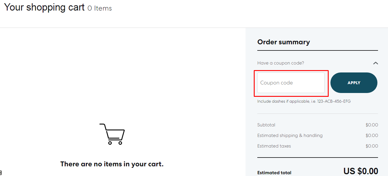 How do I use my Corelle coupon code?