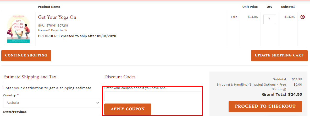 How do I use my Shambhala Publications discount code?