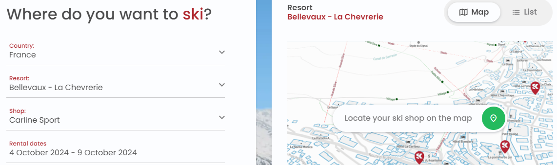 a navigation system for customers to use when trying to see their destinations