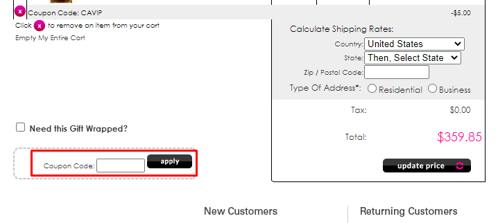 How do I use my Cosmetic America coupon code?
