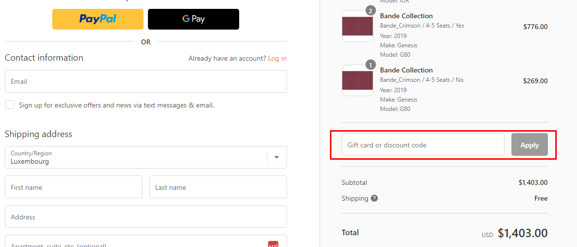 How do I use my CustoArmor discount code?
