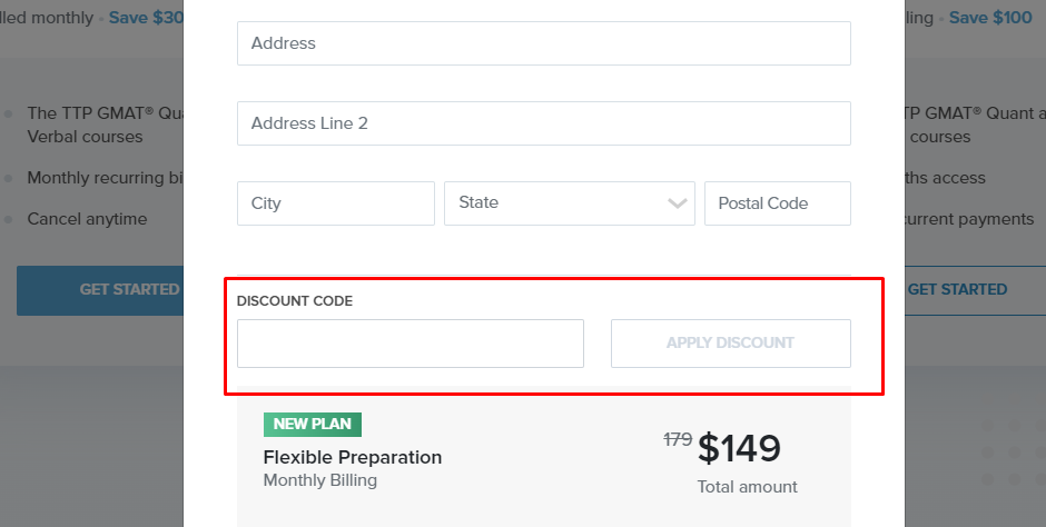 How do I use my Target Test Prep discount code?