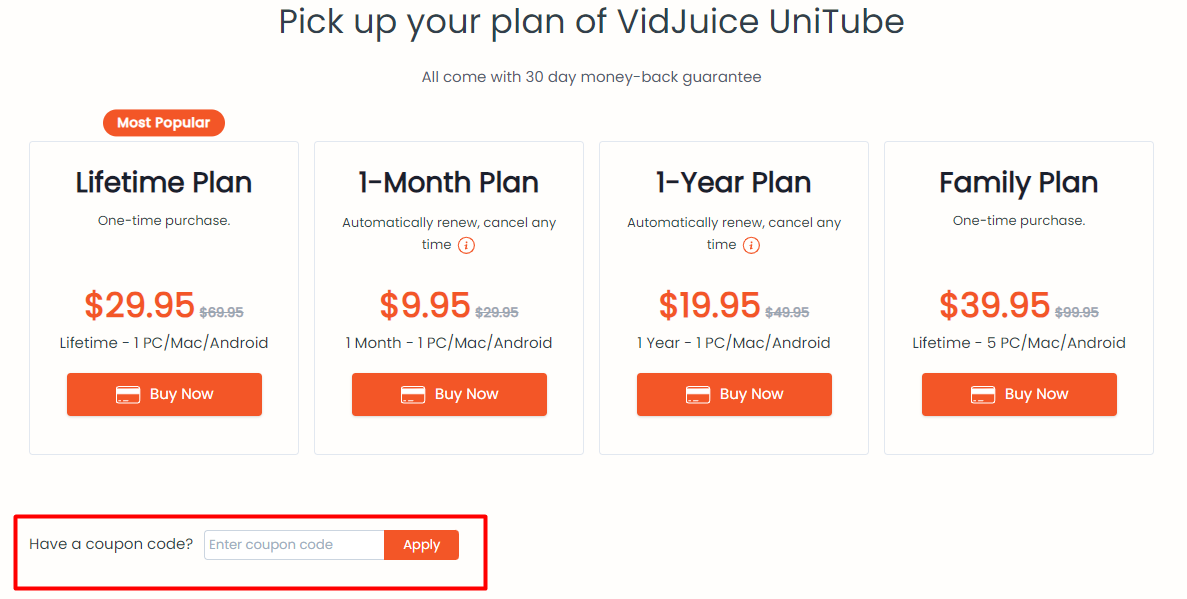 How do I use my VidJuice discount code?