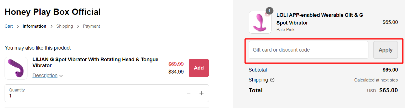 How do I use my Honey Play Box discount code?