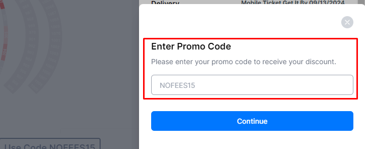 How do I use my MEGAseats promo code?