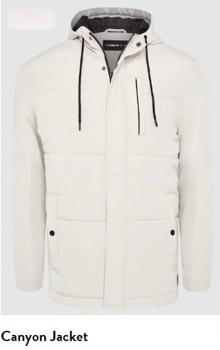 Canyon jacket is a popular Connor hooded jacket that makes men feel at ease wearing it