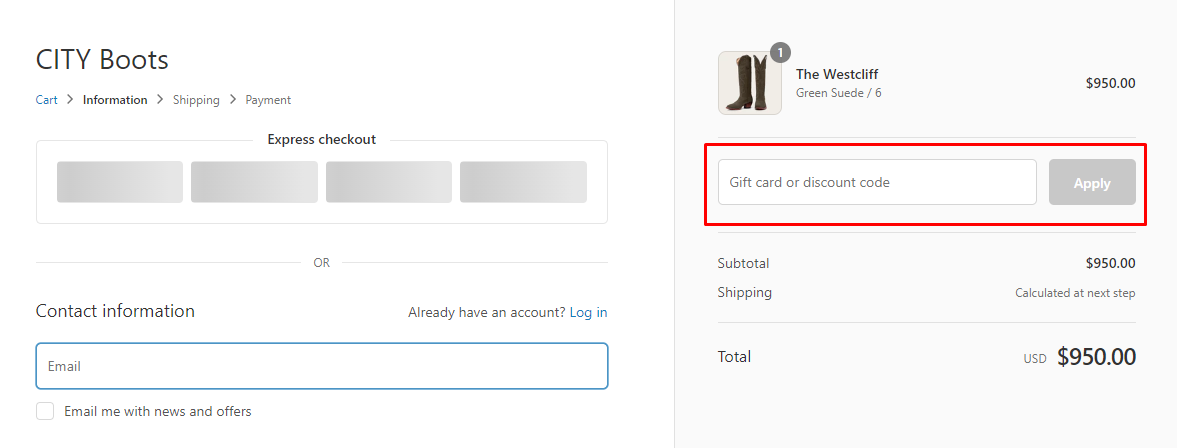 How do I use my CITY Boots discount code?