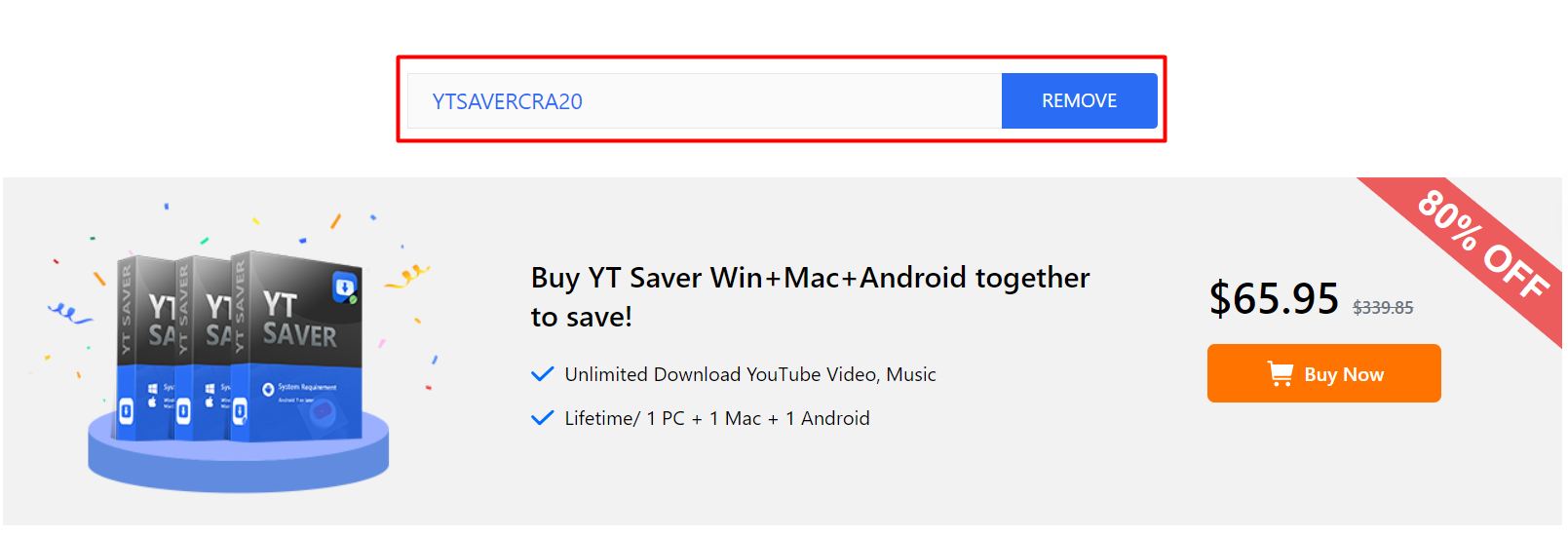 How do I use my YT Saver coupon code?
