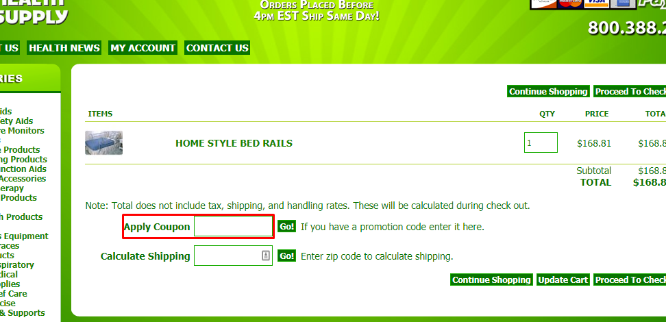 How do I use my United Health Supply coupon code?