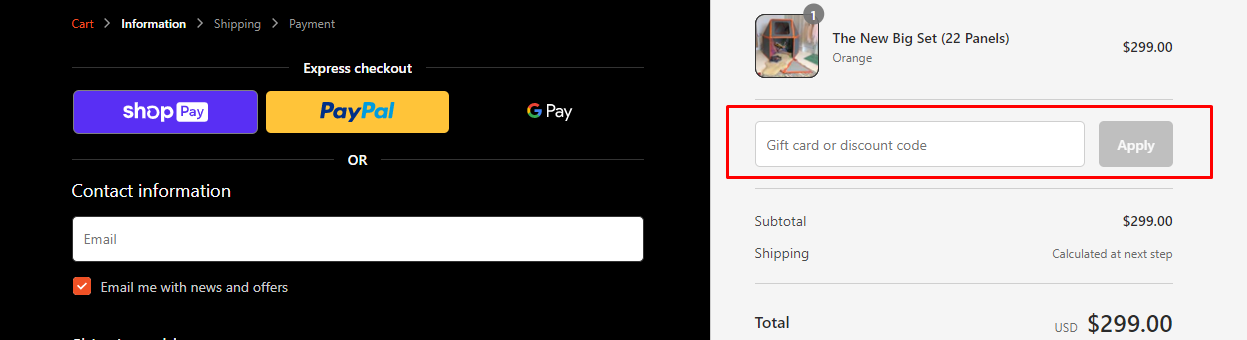 How do I use my Superspace discount code?