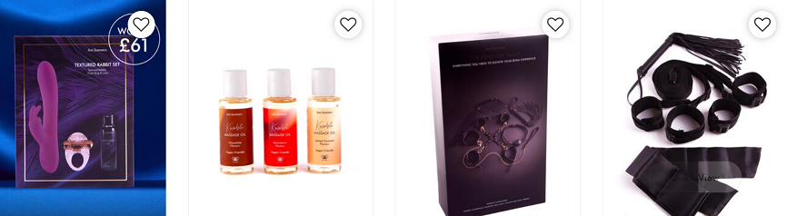 image showing some of the Ann Summers offerings