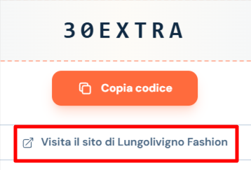collegamento su cui cliccare per essere rimandati al sito ufficiale Lungolivigno Fashion ed usare il codice sconto Lungolivigno Fashion
