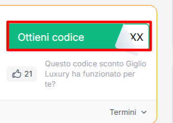 codice sconto Giglio Luxury da poter prelevare per risparmiare su abbigliamento luxury